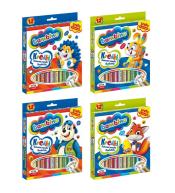 Kredki ołówkowe 12 kolorów BAMBINO