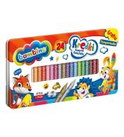 Kredki 24 kolory + temperówka BAMBINO