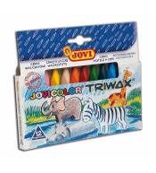 Kredki świecowe trójkątne 12 kolorów JOVI