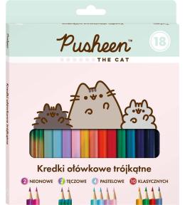 Kredki ołówkowe 18 kolorów Pusheen BAMBINO