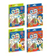 Kredki ołówkowe trójkątne 18 kolorów BAMBINO