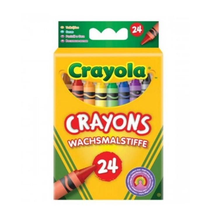 Kredki świecowe bezpieczne 24 kolory CRAYOLA