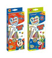 Kredki trójkątne Super Size 12 kolorów BAMBINO