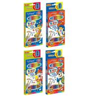 Kredki trójkątne dwustronne 12/24 kolory BAMBINO