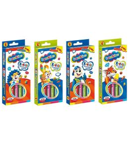 Kredki ołówkowe 6 kolorów BAMBINO