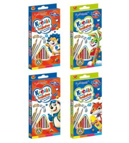 Kredki trójkątne 12 kolorów BAMBINO