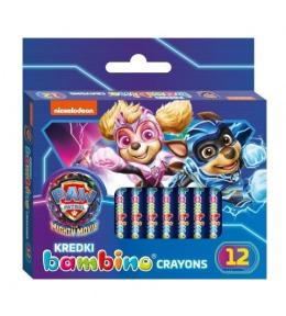 Kredki Psi Patrol 12 kolorów BAMBINO