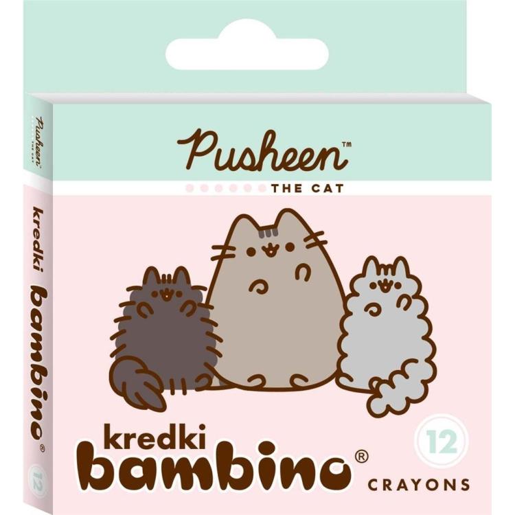 Kredki 12 kolorów Pusheen BAMBINO
