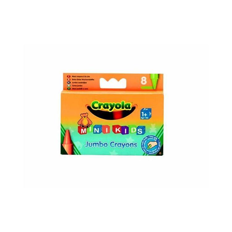 Kredki świecowe extra grube 8 kolorów CRAYOLA
