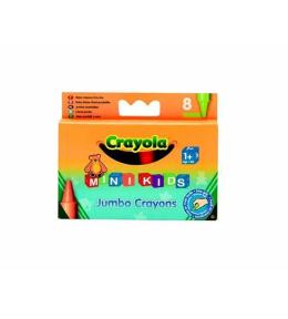 Kredki świecowe extra grube 8 kolorów CRAYOLA