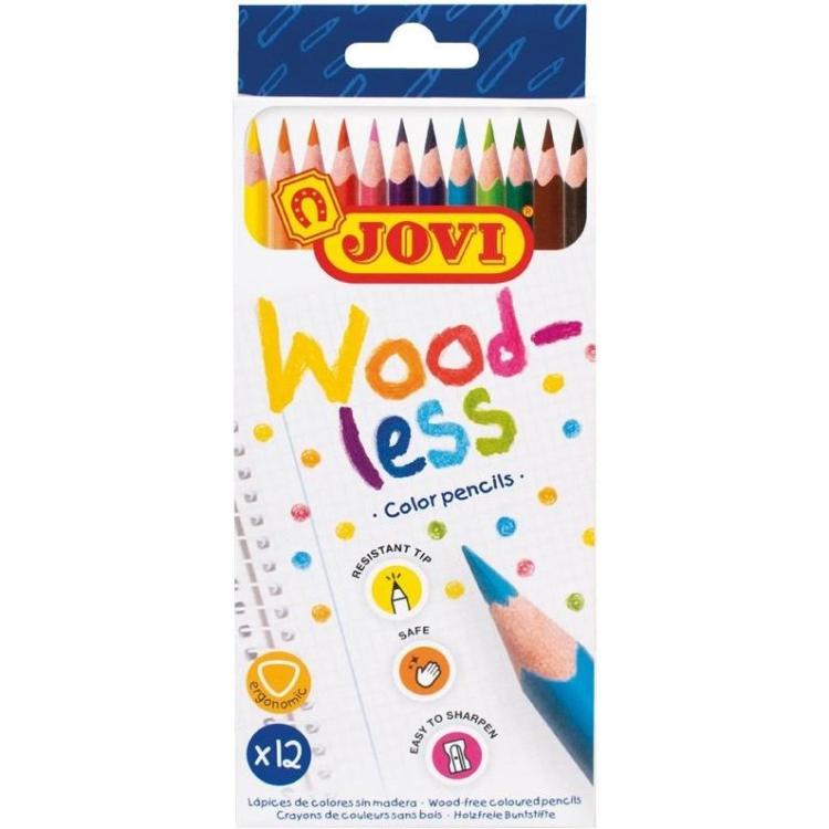 Kredki bezdrzewne 12 kolorów JOVI