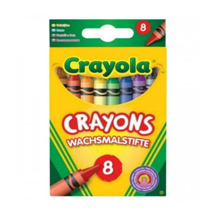 Kredki świecowe bezpieczne 8 kolorów CRAYOLA