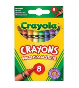 Kredki świecowe bezpieczne 8 kolorów CRAYOLA