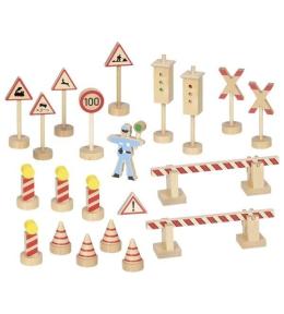 Zestaw znaków drogowych Policjant Ole