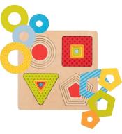 Puzzle warstwowe 4 kształty geometryczne