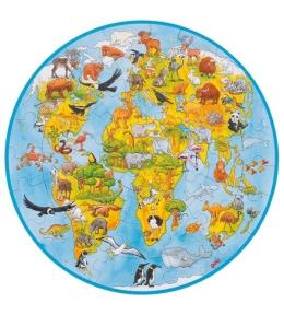 Puzzle XXL okrągłe Świat