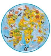 Puzzle XXL okrągłe Świat