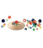 Szklane kulki z talerzem do gry