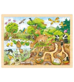 Drewniane puzzle 96 elem. Natura