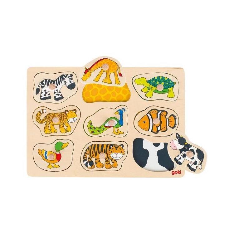 Układanka z uchwytami motyw zwierzątka