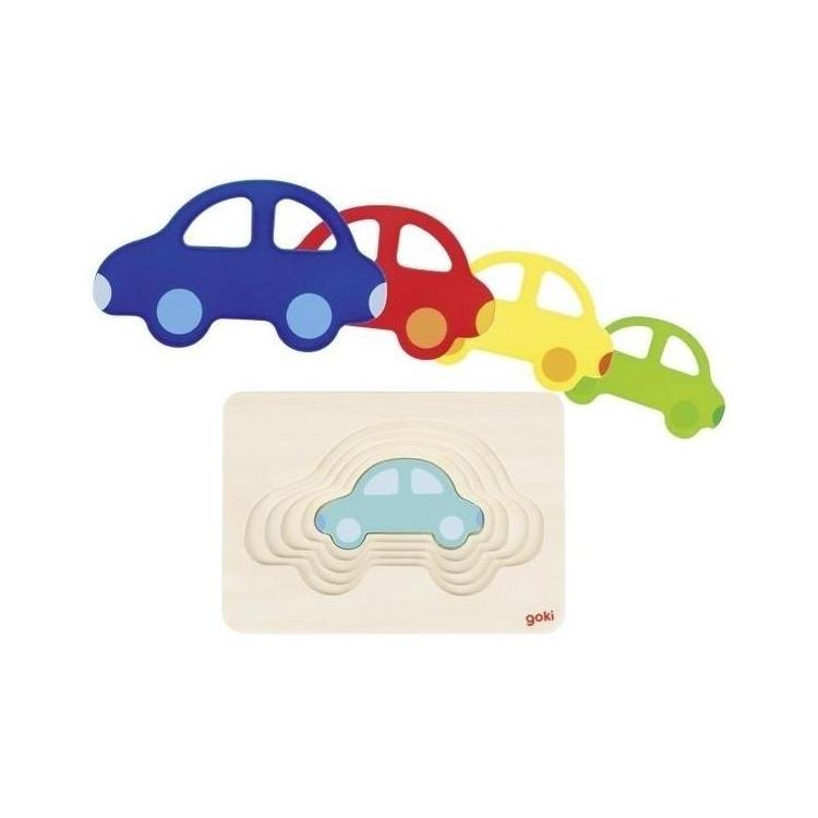Puzzle warstwowe - Samochodzik