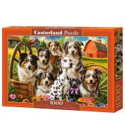 Puzzle 1000 Happy Dogs In The Countryside CASTOR