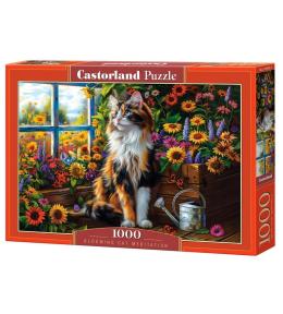Puzzle 1000 Blooming Cat Meditation CASTOR
