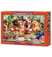 Puzzle 1000 Puppies Dessert CASTOR