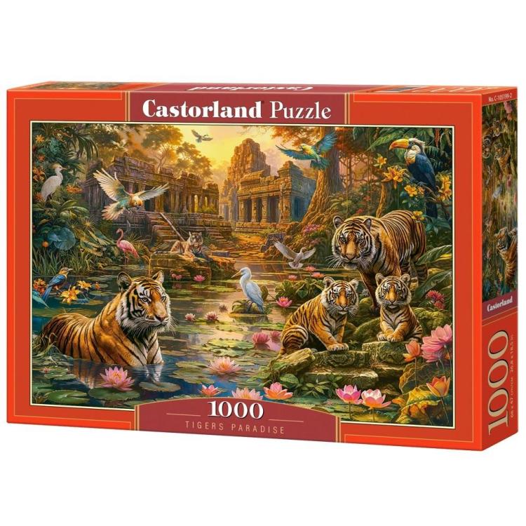 Puzzle 1000 Tigers Paradise CASTOR