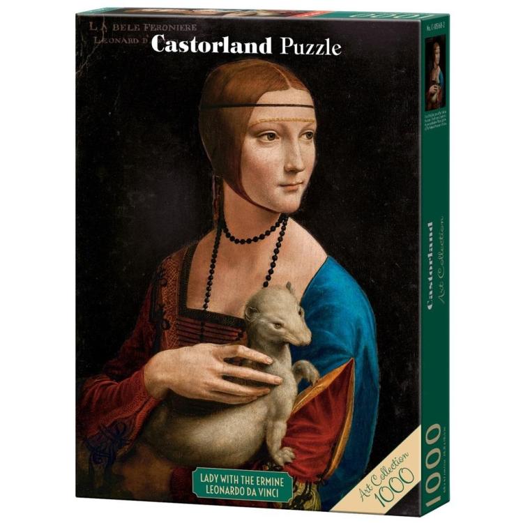 Puzzle 1000 Dama z łasiczką, Da Vinci CASTOR