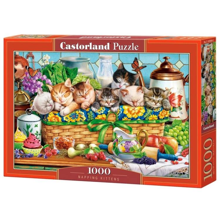 Puzzle 1000 Napping Kittens CASTOR