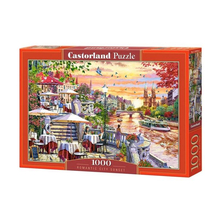 Puzzle 1000 Romantic City Sunset