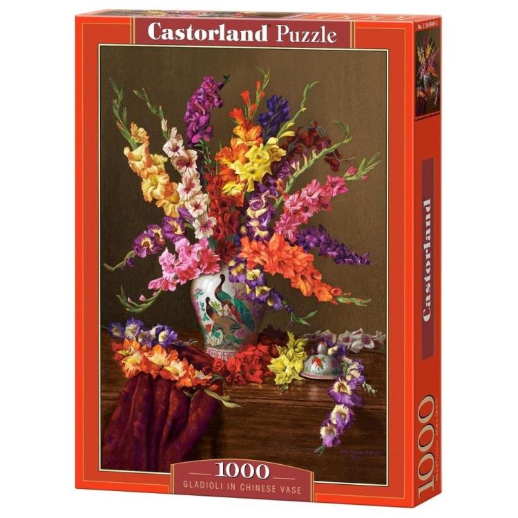 Puzzle 1000 Gladioli in Chinese Vase CASTOR