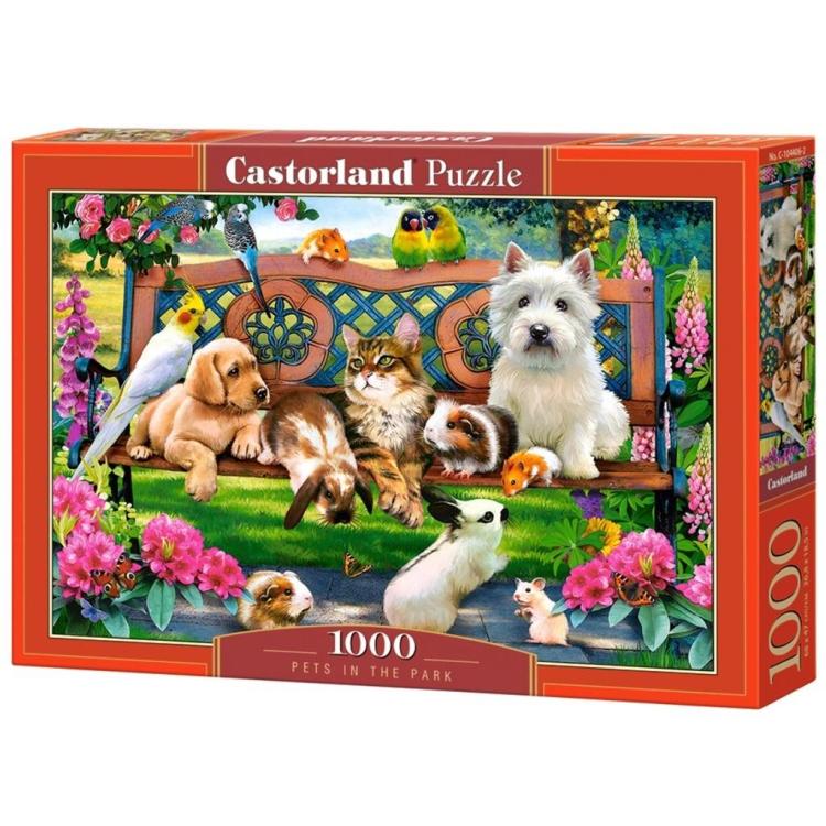 Puzzle 1000 Pets in the Park CASTOR