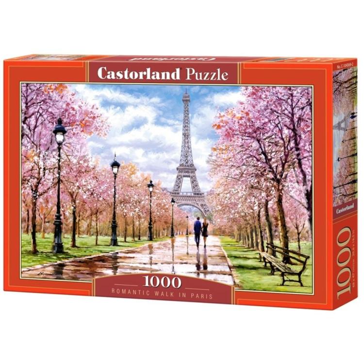 Puzzle 1000 Romatic Walk in Paris CASTOR