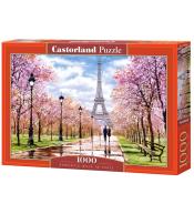 Puzzle 1000 Romatic Walk in Paris CASTOR