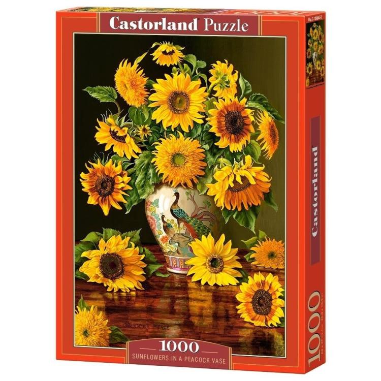 Puzzle 1000 Słoneczniki w wazonie CASTOR