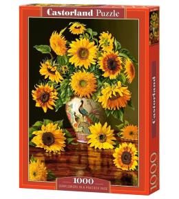 Puzzle 1000 Słoneczniki w wazonie CASTOR