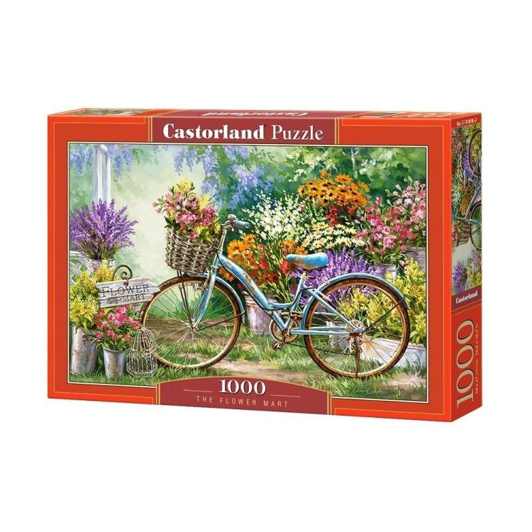 Puzzle 1000 Kwiatowy targ CASTOR