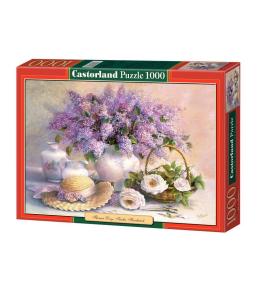 Puzzle 1000 Kwiaty i kapelusz CASTOR
