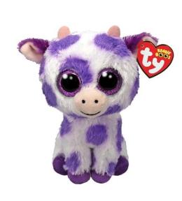 Beanie Boos Ethel - krowa z fiolet. plamami 15cm