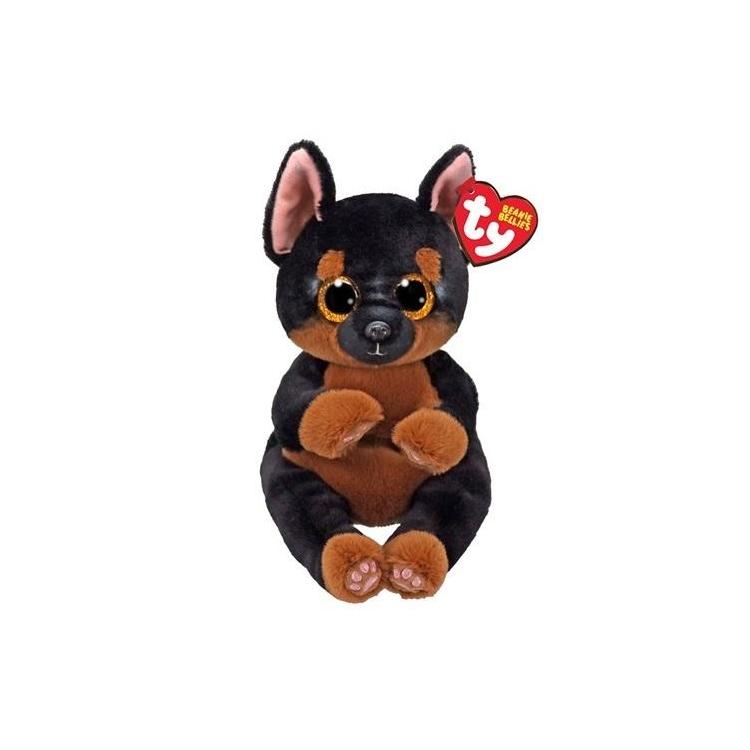 Beanie Bellies Fritz - czarno-brązowy pies 15cm