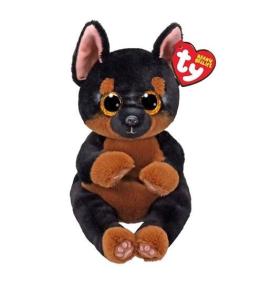 Beanie Bellies Fritz - czarno-brązowy pies 15cm