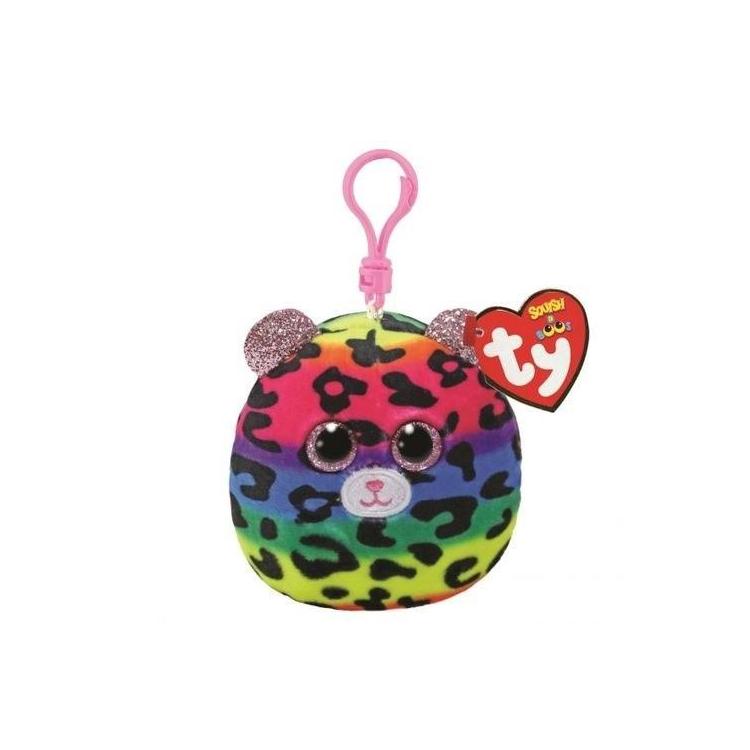 Squish-a-Boos Dotty - leopard 8,5cm brelok