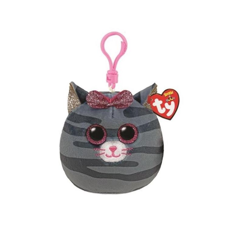 Beanie Boos Kiki - szary kot 8,5 cm brelok