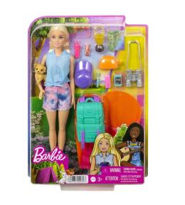 Barbie Malibu na kempingu lalka+akcesoria