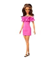 Barbie Fashionistas. Lalka Różowa sukienka HRH15