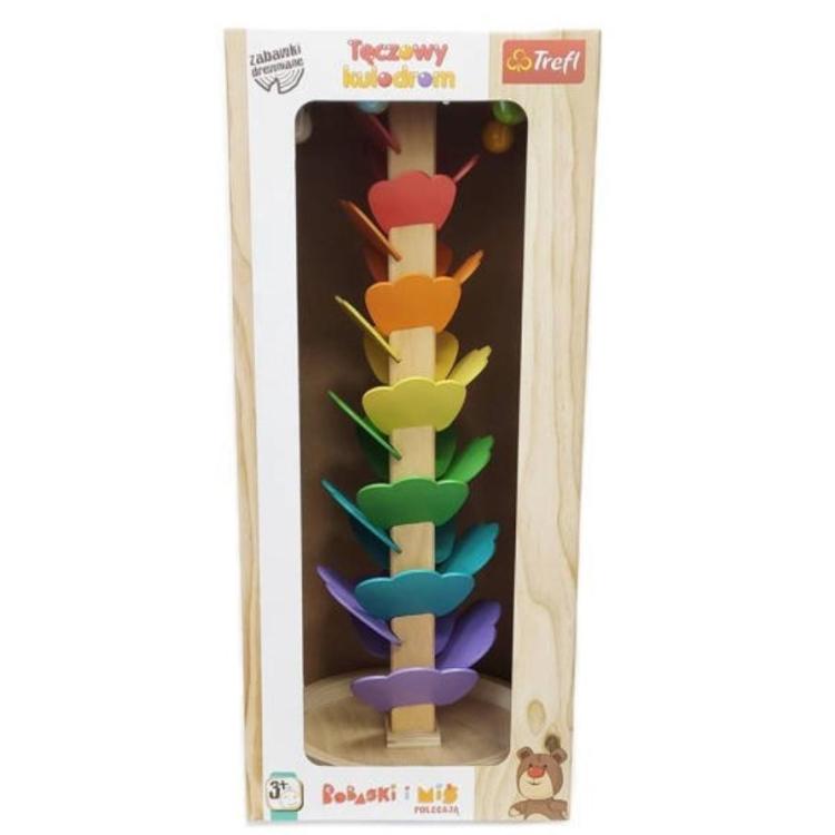 Zabawka drewniana - Tęczowy kulodrom TREFL