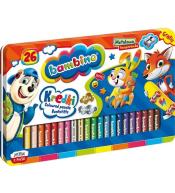 Kredki w oprawie drewnianej 26 kolorów BAMBINO