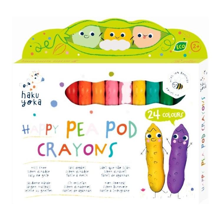 Kredki Uśmiechnięte fasolki 24 kolory